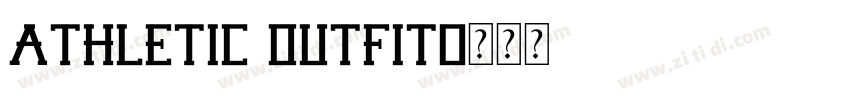 Athletic Outfit字体转换
